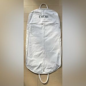 Dior Garment Bag with Handles, White, 24” x 62” (handle to handle)